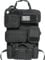 Katadem - Taktischer MOLLE-Autositz-Rücksitz-Organizer – Universal, Schwarz, 5 abnehmbare Taschen, für Auto, LKW, Ford, Jeep, US-Flaggen-Patch und Schlüsselanhänger