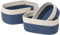 LA JOLIE MUSE Rope Storage Baskets for Organizing, Kleiner gewebter Baumwollkorb für Badezimmer Regal Kinderzimmer, Dekorativer Korb Organizer-Behälter 3er-Pack, Blau und Weiß