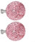 Gbtdoface 2PCS for Crystal Knobs,Cabinet Door Drawer Knob, for Crystal Door Handles,Glitter Rhinestone Ball Shape Door Handles Wardrobe Wardrobe Drawer Handles(Pink)