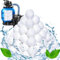 Aornmrs Sfere Filtranti per Piscina per impianti di filtraggio a Sabbia,1400 g Palline Filtro Piscina sostituire per 50 kg di Sabbia filtrante (Palline filtranti Piscina 1400g)
