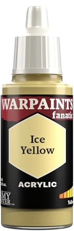 The Army Painter, Warpaints Fanatic Ice Yellow Single Acrylics Miniature Hobby Painting, Quality Paint for Miniature Wargaming