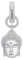 Amor Charm 925 Sterling Silber Damen Charms, 1,9 cm, Weiß, Buddha, Kommt in Schmuck Geschenk Box, 2038502