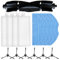 Lot de 16 pièces de rechange compatibles avec les aspirateurs robots pour EZVIZ RE4 / RE4 Plus / RE5 / RE5 Plus – 1 brosse à rouleau, 4 filtres HEPA, 5 chiffons de serpillère, 6 brosses latérales (B)