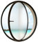 HJLKDYM Ventana Abatible Giratoria, La Ventana Circular Puede Girar 360 ° Ventanas Ventilación Iluminación Aleación Aluminio, Adecuado para Baño, Dormitorio, Sala Estar.(Black-Changhong Glass,70cm)