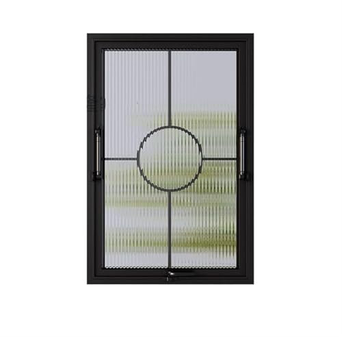 XILYZMO Schiebefenster Kippfenster, Sondergröße Bündig Montierte Flügelfenster, 5 Mm Verstärktes Glas Offenes Schiebefenster Für Kellerfensterschacht(80x100cm)