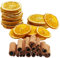 CYIOU 50 pcs Decoración Navidad Corona, 25 pcs Rodajas de Naranja Seca, 25 pcs Palitos de Canela para Decorar Corona de Navidad Adviento Set Manualidades Coronas Decoración del Árbol de Navidad