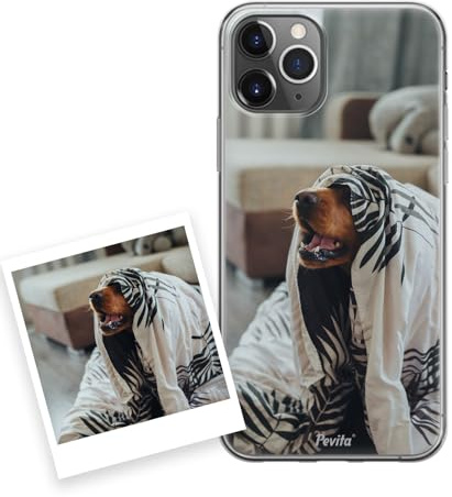 Pevita Funda Personalizada para iPhone 12 Pro – Carcasa de Móvil con Tu Foto o Diseño – Silicona TPU Flexible – Impresión Premium Duradera – Regalo Original