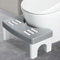 Toilettenhocker Erwachsene, Klohocker Kackhocker, Hocker Toilette, Plastik Massage Variante, Bekämpft Hämorrhoiden, Verstopfung, Blähungen, Reizdarmsyndrom（40 x 21 x 17 cm） (Grau)
