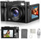 Macchina Fotografica Digitale 4K Ultra HD: 64MP Fotocamera Macchine per Principianti - Flip 180° Videocamera con Scheda di Memoria Da 32GB - Digitale Camera con Autofocus 16X Zoom