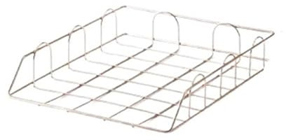 Boîte de lettres, Lot de 2 bacs à papier empilables en métal for bureau(Rose Gold)