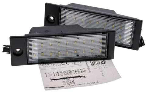BRANDT AUTOMOTIVE Kennzeichenleuchten + Kabel LED kompatibel mit Hyundai iX 35 I LM 13-15 Tucson II III 13-18 Kia Cee’d SW CD 12-16 Forte III 19-21 Niro EV AB23