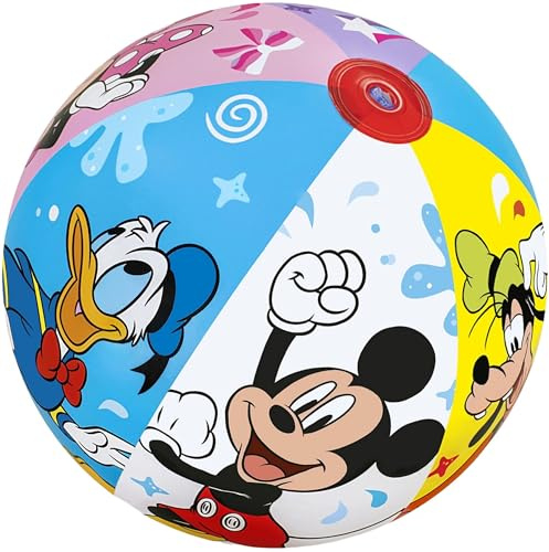DISNEY, Aufblasbarer Strandball FÜR KINDER, GROSSER Poolball 51 cm