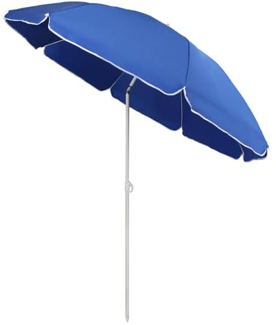 Sunula Sonnenschirm mit Schutzhülle, neigbar & höhenverstellbar, 160/180 cm wählbar, UV-Schutz UPF 50+, GRS-recycelter Bezug, ideal für Strand, Terrasse & Garten