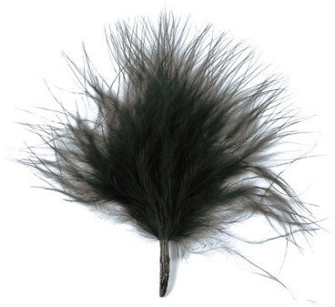 Santex 20 Dekofedern ca. 7cm lang schwarz