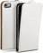 moex Flip Case für iPhone 6s Plus / 6 Plus Hülle klappbar, 360 Grad Rundum Komplett-Schutz, Klapphülle aus Vegan Leder, Handytasche mit vertikaler Klappe, magnetisch - Weiß