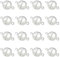 nbeads 50 Stück 10 mm versilbert Messing stark Verschlüsse, Schmuck Magnet Magnetverschlüsse Stecker Runde Kettenverschluss für Halskette Armband schwerere Ketten Machen, Loch: 1,2 mm