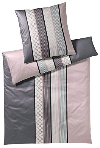 Joop! Bettwäsche Cornflower Stripes deep Rose 1 Bettbezug 140 x 220 cm + 1 Kissenbezug 70 x 90 cm