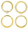 Crdifu 2/3/4 Stk. Nasenring Clicker 8mm Edelstahl Segment Tragus Lippe Helix Nase Piercing Ring