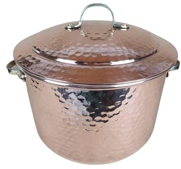 OLLA O CAZUELA DE COBRE. 20L (19.5 Litros)