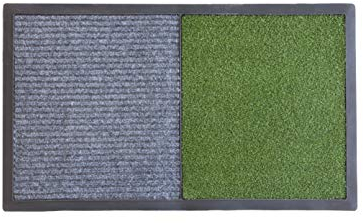 koko doormats Felpudo de Entrada con Secciones de Desinfección y Secado | Alfombra Limpia Zapatos Desinfectante | Goma, 49x82x0.8 cm