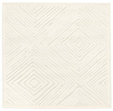 RugVista, Tuscany, Teppich, Mittelflor Teppich, 200 x 200 cm, Quadratisch, Modern, Oeko-Tex Standard 100, Polypropylene, Flur, Schlafzimmer, Küche, Wohnzimmer, Cream, Mehrfarbig