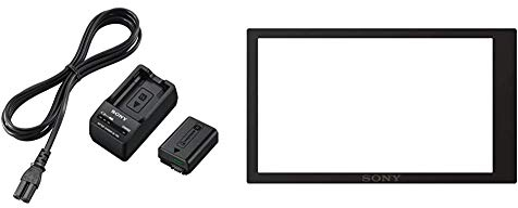 Sony ACC-TRW Akku Zubehör Kit mit BCT-RW Ladegerät und NPFW50 W-Serie Li-Akku & PCKLM17.SYH Displayschutz für Alpha 6000 Systemkamera (7,6 cm (3 Zoll) Display)