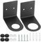 2 Pcs Soap Bottle Dispenser Holders, 2 Sizes Wall Mounted Soap Pump Bottles Stands, Stainless Steel Shampoo Dispenser Bottles Hanging Shelf Storage Holder Racks for Kitchen Bathroom - Black