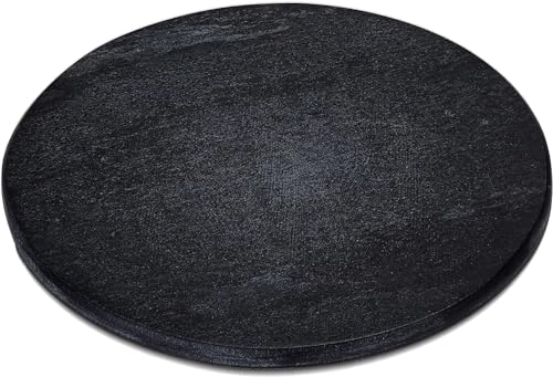 Ehc Large Cheese Board Chopping Board for Kitchen, Serving Board Platter Tray, Marble Black 30cm Chapati Board
