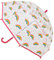 KAV Rainbow Kids Transparent School Umbrella for Boys and Girls - Sweet, Beautiful, Lightweight Design Dome Parasol for Your Child
