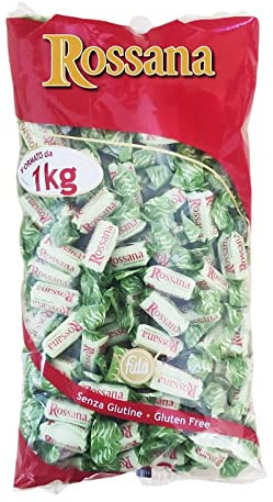 Caramelle Rossana Ripiene Al Pistacchio Caramelle Finissime Busta Da 1 Kg