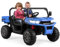 COSTWAY 12V Auto Elettrico per Bambini, Trattore Elettrico con Scatola di Scarico, Macchina Elettrica con Pala Telecomando e Musica, Regalo per Bambini 3-8 Anni, 3-8 km/h (Blu)