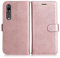 DENDICO Coque pour Huawei P20 Pro, PU en Cuir Coque Portefeuille Étui Housse, Design Classique TPU Coque pour Huawei P20 Pro, Rose