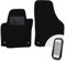 moto-MOLTICO Vorne Fußmatten Auto Velours Autoteppiche Schwarz Automatten Set 2-teilig passend für Skoda Yeti ab 2009