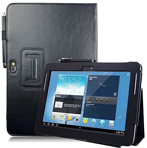 Funda para Tablet Samsung Galaxy Note 10.1 (edición 2012) GT N8013 N8000 Business Intelligence Classic Cover para GT-N8010/N8005/N8020 Tablet Funda con Apagado y Encendido automático (Negro)