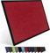 Entrando Fußmatte 120x180 cm – Saugstarke Schmutzfangmatte für Innen & Außen, rutschfest & farbecht – Fußabtreter für Vorraum, Event & Flur – Waschbarer Teppich (Rot)