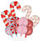 Big Eye Owl 12 Stück Weihnachten Zuckerstangen SüßIgkeiten Luftballons Rot Rosa Candy Cane Balloons Große Zuckerstange Folienballon Weihnachtsdeko