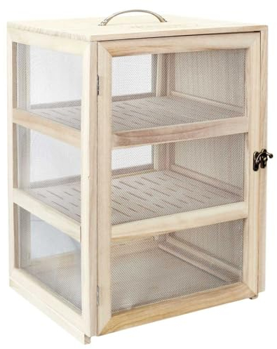 Boîte Garde-Manger en Bois et Grillage Fin