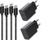 2Pack 45W Caricabatterie USB C Rapido,Caricatore e Cavo per Samsung Galaxy S25 Ultra/S25 Plus/S24/S23 FE/S22/S21 S20,A56 A55 A54 5G/A15 A35 A53 A23 A25 A16 A36 Z Fold 4 5 6 Spina Ricarica Adattatore