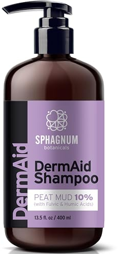 Seborrhoisches Ekzem Shampoo - Natürlicher Torfschlamm zur Behandlung von trockener, juckender, schuppiger Kopfhaut. Hilft auch bei Schuppen, Psoriasis und Dermatitis. 400 ml