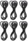 Riuulity 5V DC Stecker Stromkabel Barrel für Jack 5,5X2,1mm Barrel Kabel Stecker USB für 6Pcs Schwarz Draht Draht Seil Adapter RF Anschlüsse