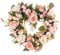 Pineeseatile Artifical Flower Wreath Rose Flower Heart Wreath Peony Flowers Garland Wreath for Home Front Door Wall Wedding Decor,13 Inch Holiday decorations