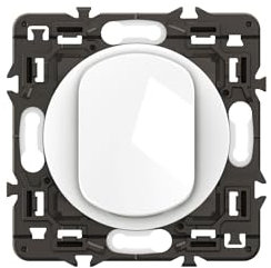 LEGRAND - Interrupteur Simple ou Va-et-vient - 10A - Commande d'Eclairage Complète - Prêt à Installer à compléter avec une Plaque - Blanc - Lot de 4