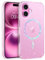BENTOBEN Magnetic Case for iPhone 16 [Compatible with MagSafe], Cute Clear Glitter Bling Sparkly Slim Lightweight Soft TPU Shockproof Full Protective Women Girls Phone Cover for iPhone 16