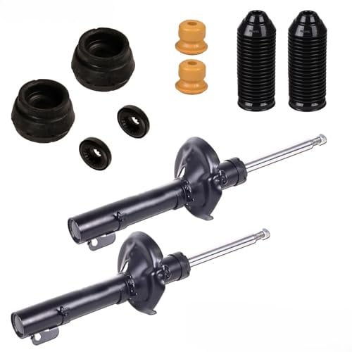 2 Gas Stoßdämpfer + Domlager vorne für A3 Golf 4 Bora Leon