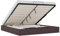 vidaXL Ottoman-Bett ohne Matratze Dunkelbraun 160x200 cm Stoff, Bettrahmen, Bettgestell mit Stauraum, Polsterbett, Bettgestell