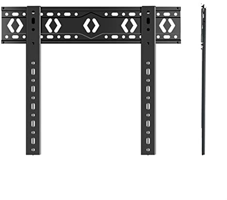 Ultra-Slim Wall Mount TV Bracket Supporto per Monitor Compatible with 43-85 Inch LCD TVs Perfect for Living Room Gray Color Easy Installation