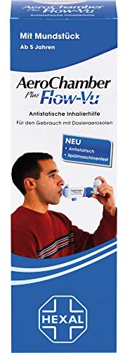 AeroChamber plus Flow-Vu mit Mundstück, 1 St. Inhalierhilfe
