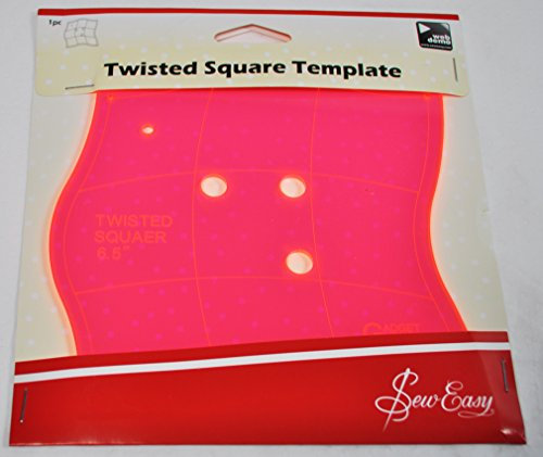 Sew Easy 6.5 Inch Twisted Square Quilt Template ERGG03.PNK