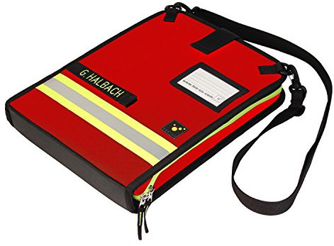 tee-uu DOKU Einsatzleitmappe DIN A4 quer Polyester 38 x 28 x 5,5 cm, Farben:Rot