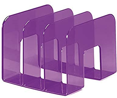 Durable Katalogsammler Trend, Stehsammler für Zeitschriften und Prospekte, 2 Stück, lila transparent, 1701395992